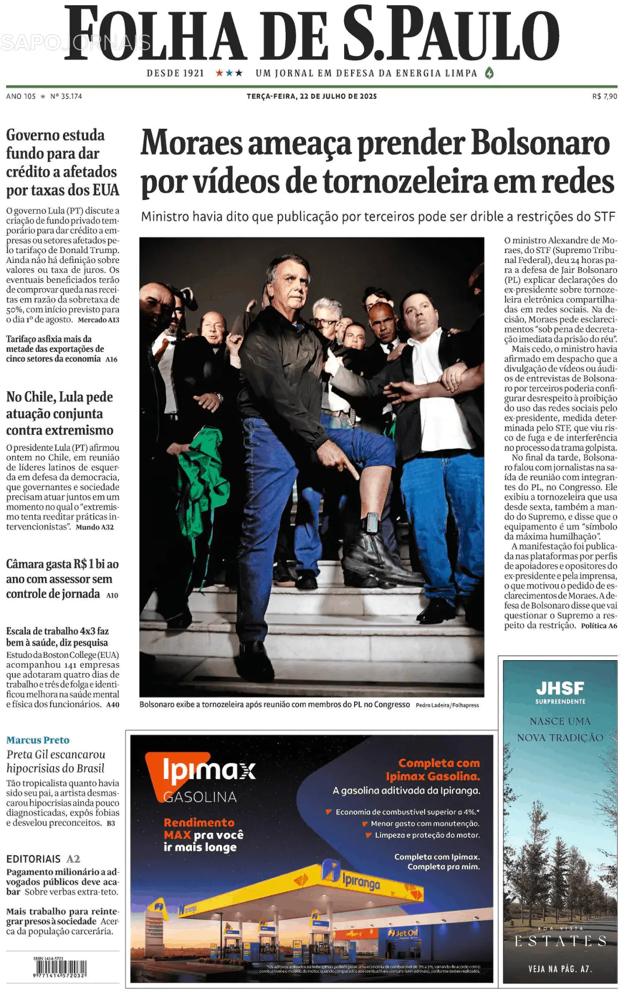 Capa Folha de S. Paulo