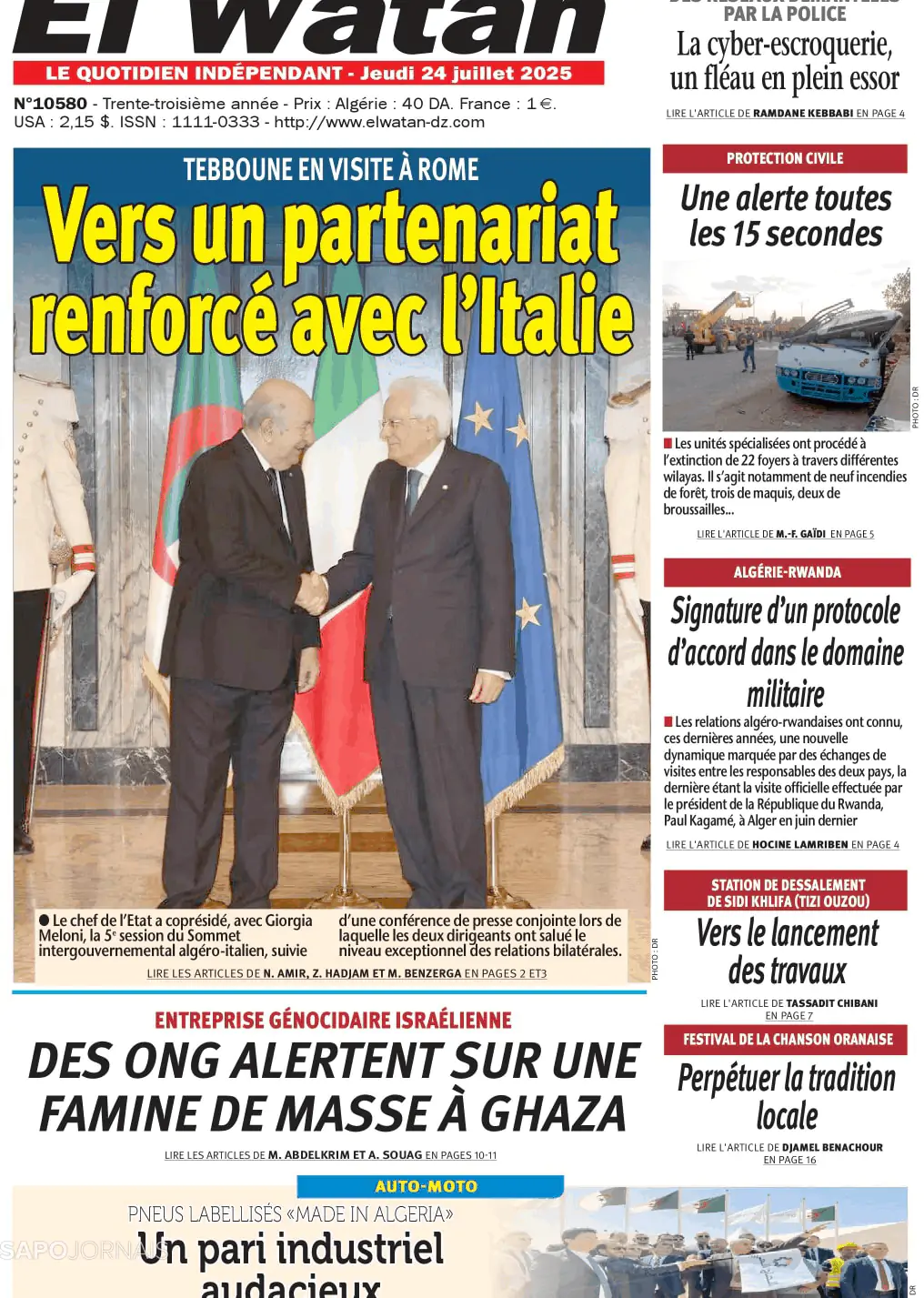 Capa El Watan