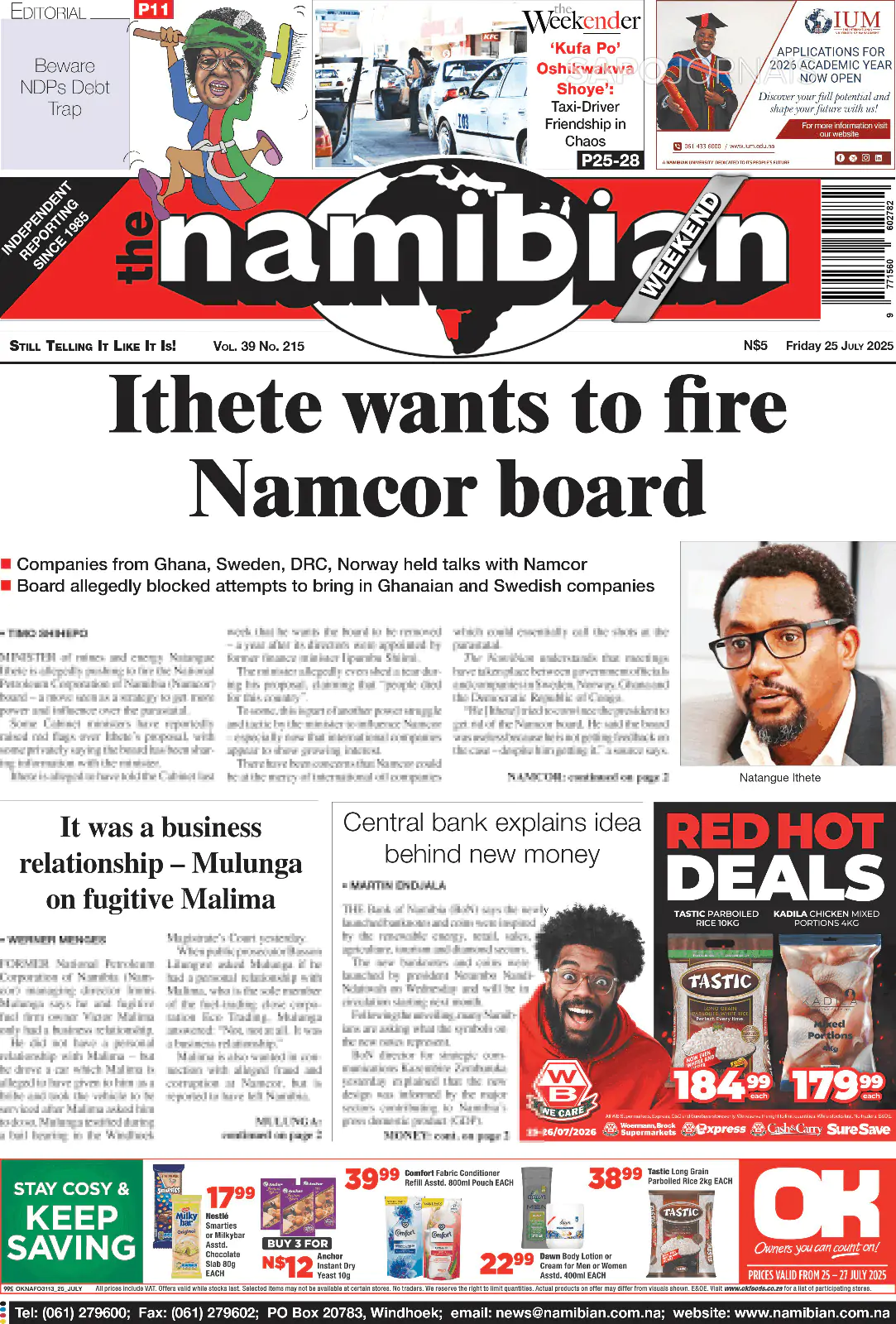 Capa The Namibian