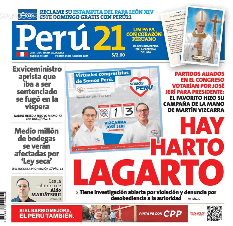 Capa Perú 21