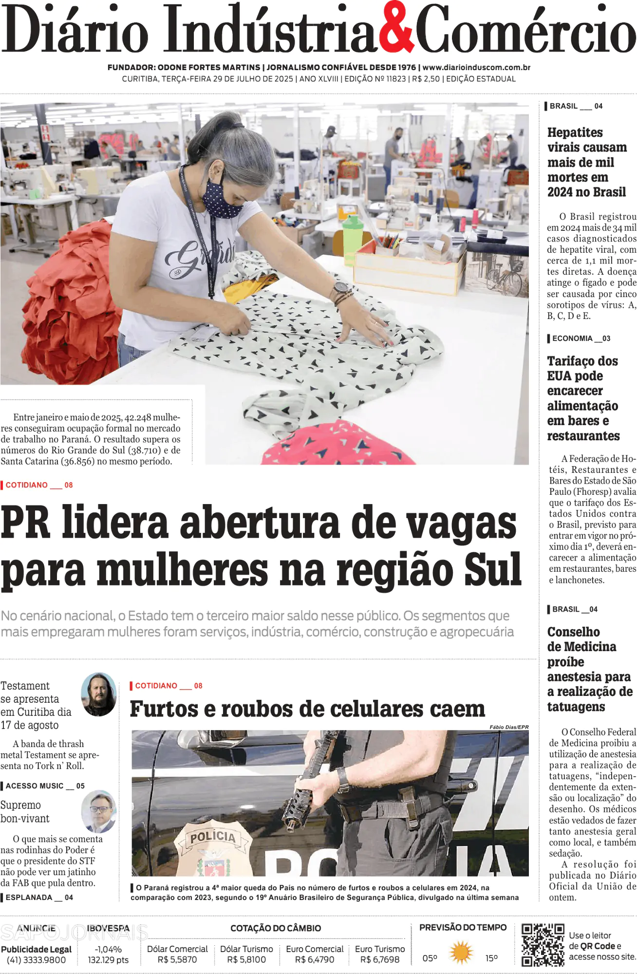 Capa Diário Indústria & Comércio