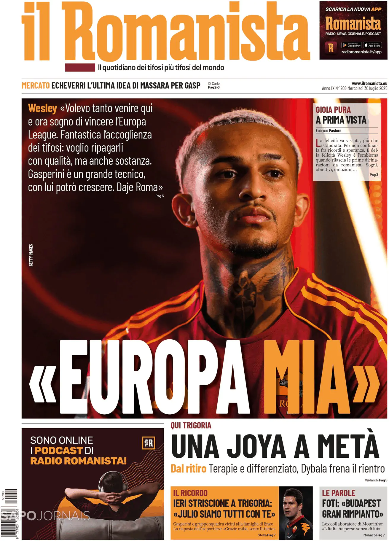 Capa Il Romanista