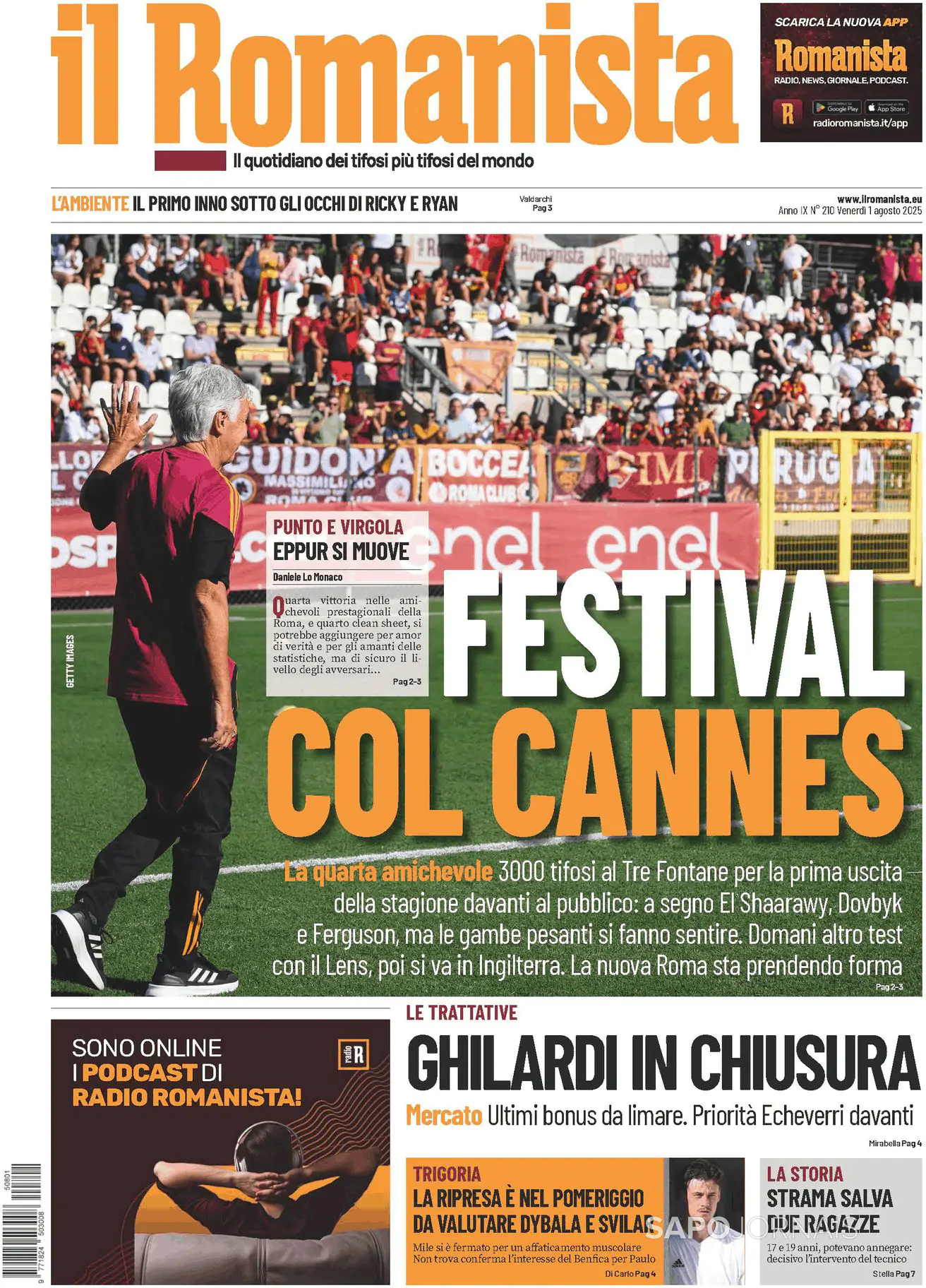 Capa Il Romanista