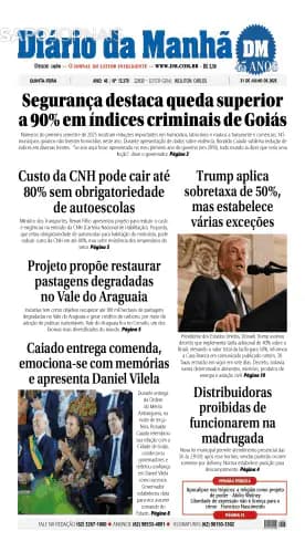 Capa Diário da Manhã