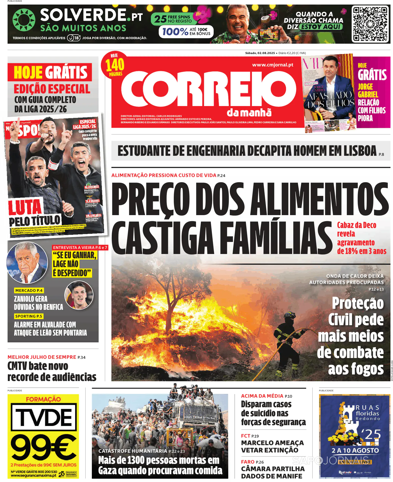 Capa Correio da Manhã