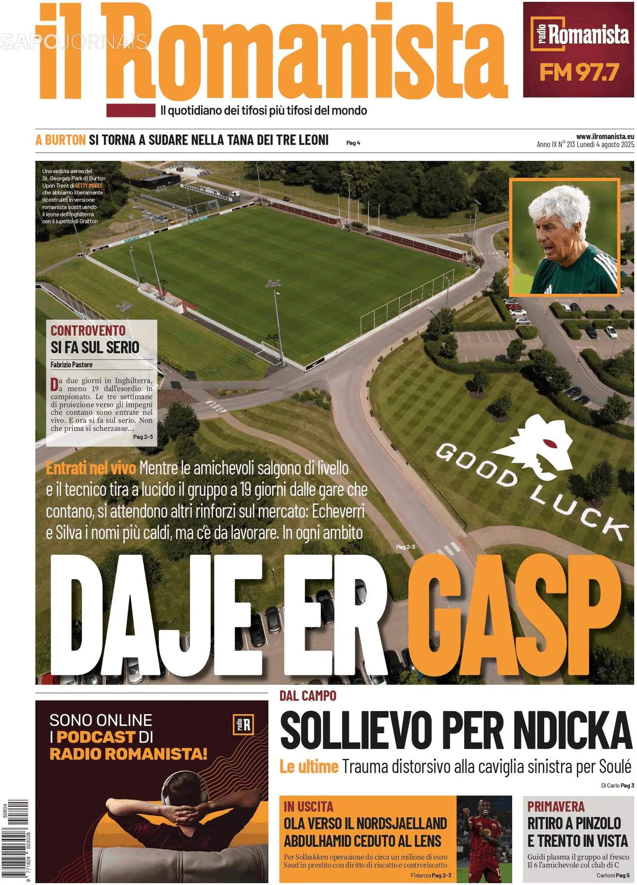 Capa Il Romanista