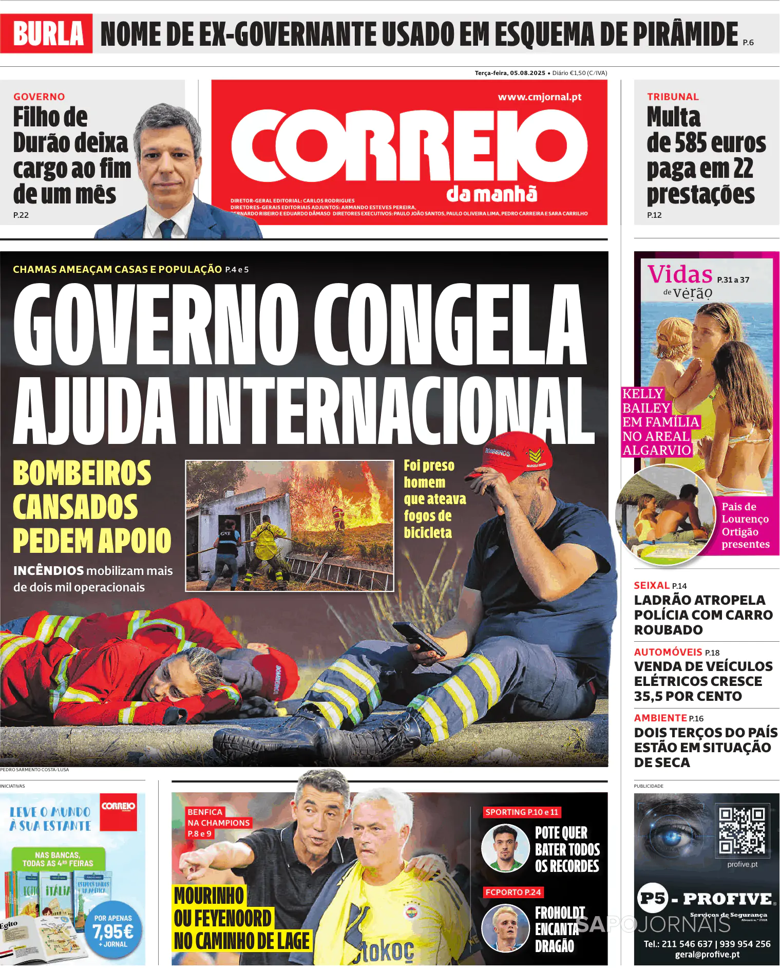 Capa Correio da Manhã