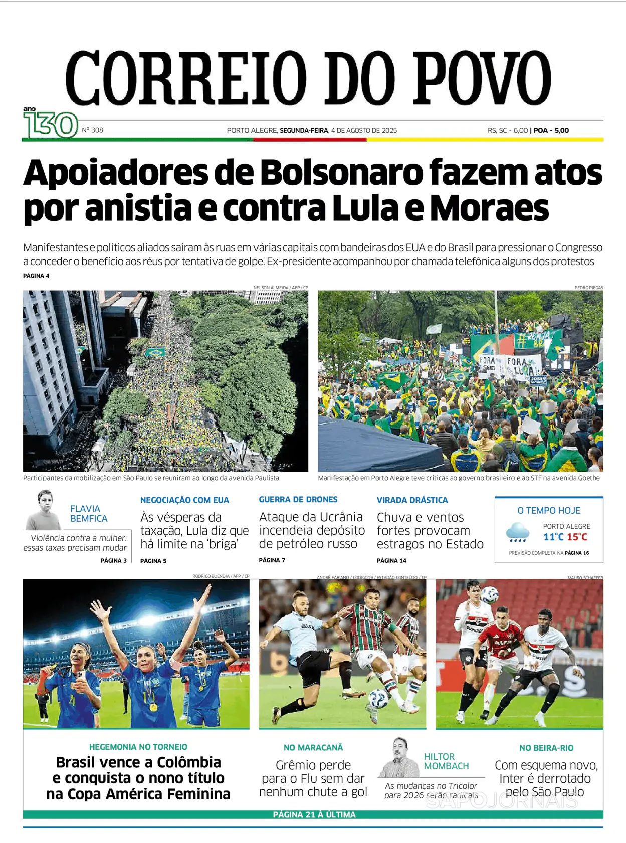 Capa Correio do Povo