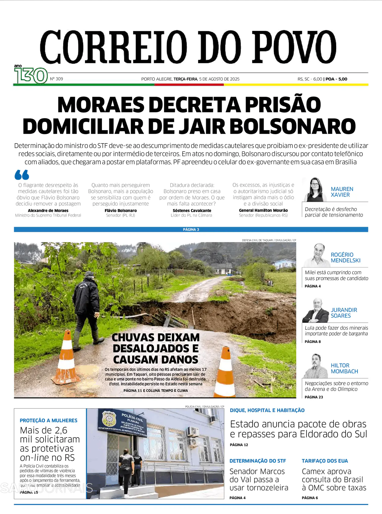 Capa Correio do Povo