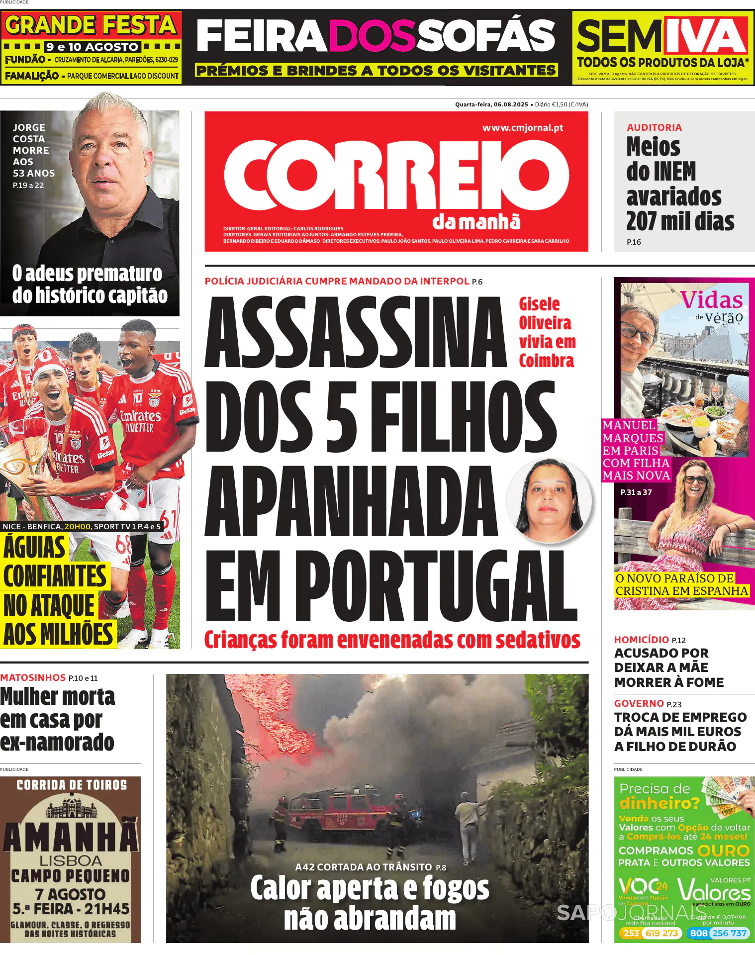 Capa Correio da Manhã