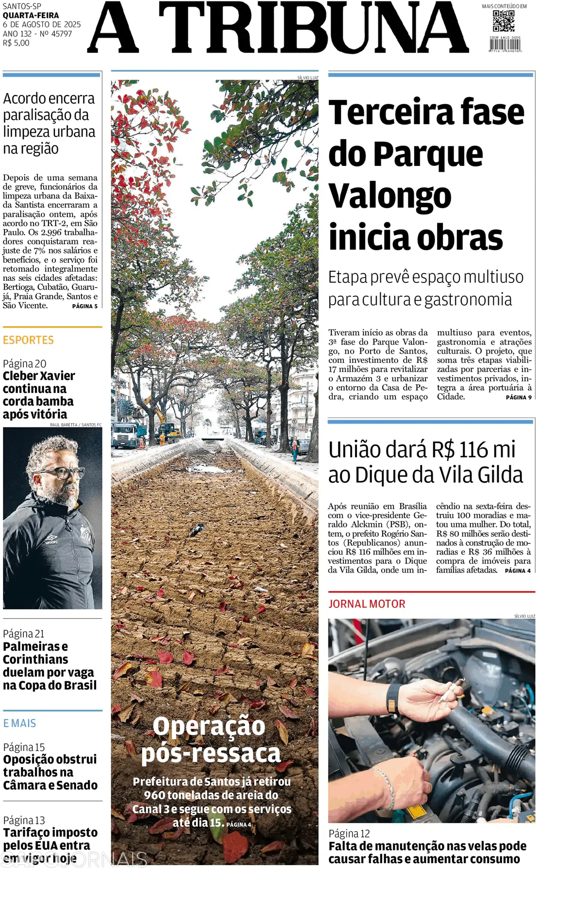 Capa A Tribuna de Santos