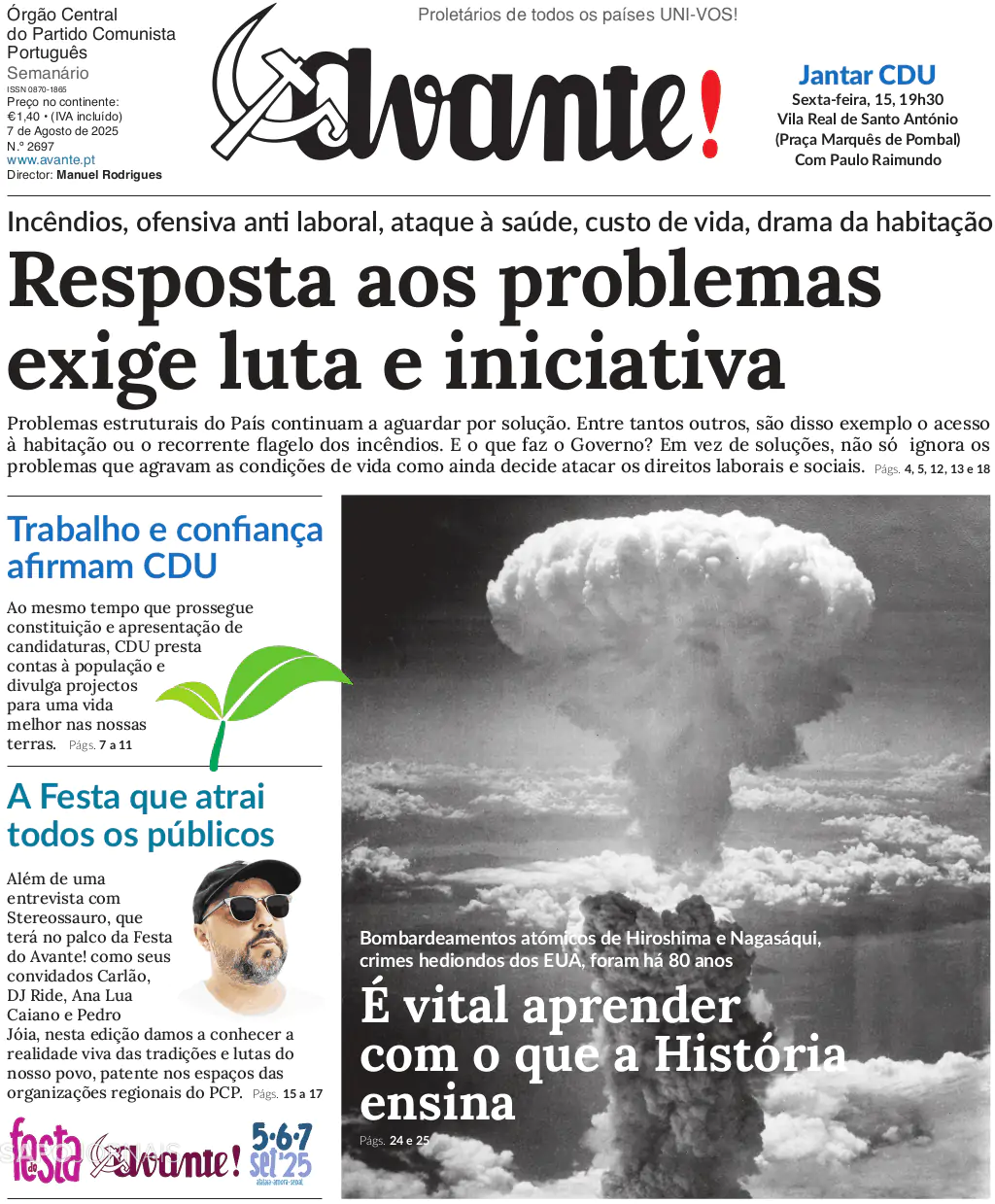 Capa Avante!