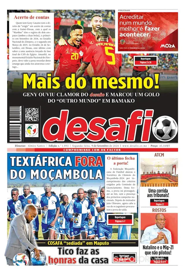 Capa jornal Desafio 2024-09-09