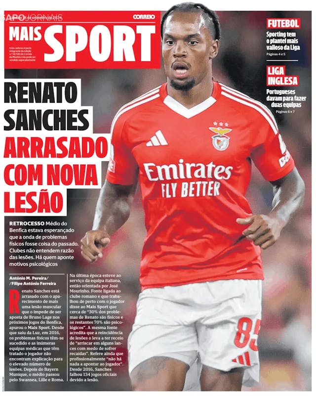 Capa jornal Sport-CM 2024-09-14