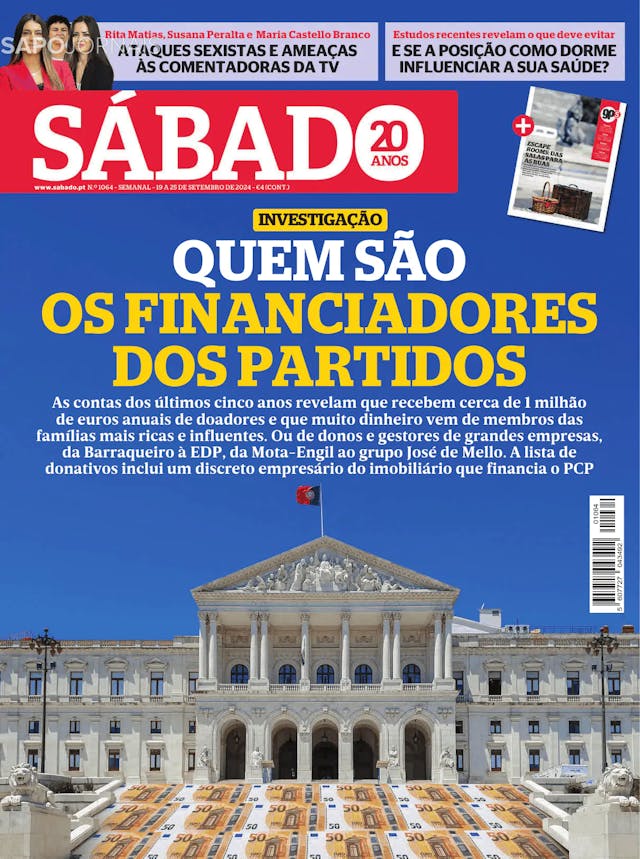 Capa jornal Sábado 2024-09-19