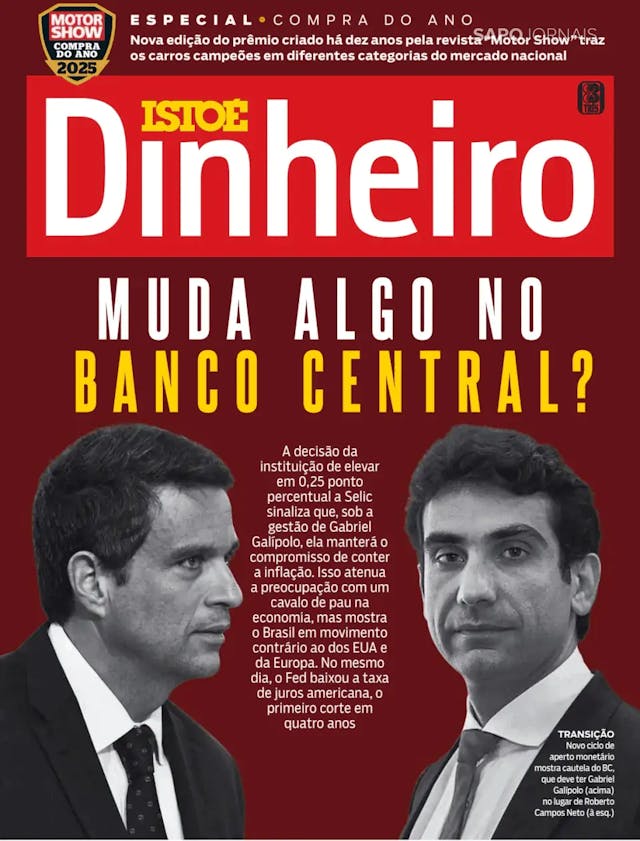 Capa jornal Istoé Dinheiro 2024-09-20