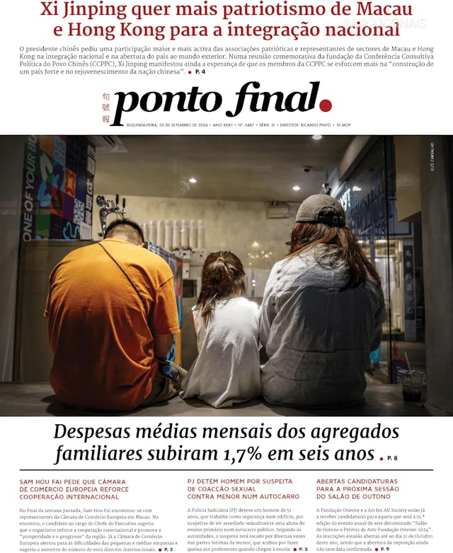 Capa jornal Ponto Final 2024-09-23