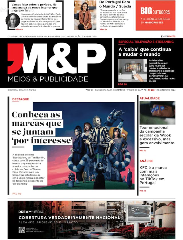 Capa jornal Meios & Publicidade 2024-09-23