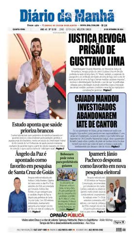 Capa jornal Diário da Manhã 2024-09-25