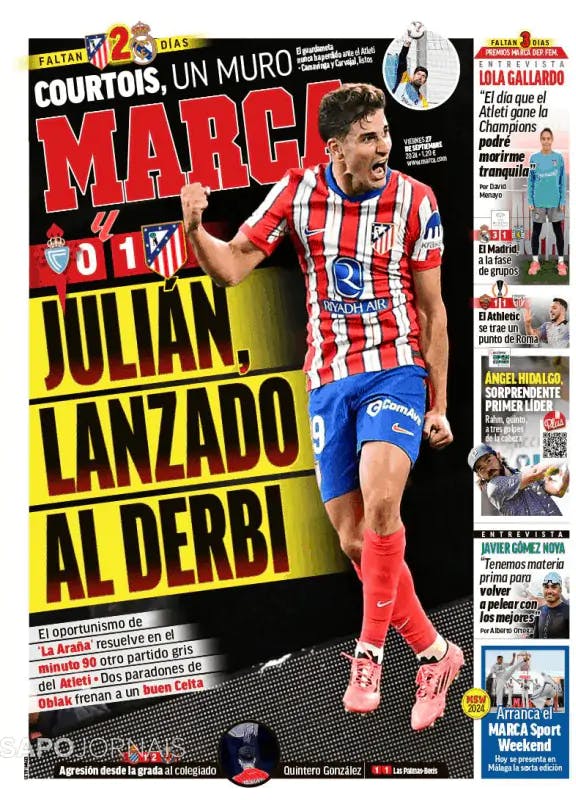 Capa jornal Marca 2024-09-27