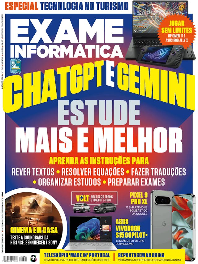 Capa jornal Exame Informática 2024-09-03