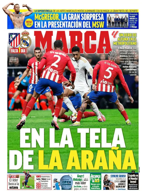 Capa jornal Marca 2024-09-28