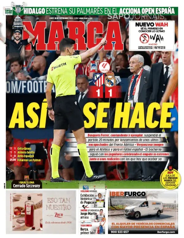 Capa jornal Marca 2024-09-30