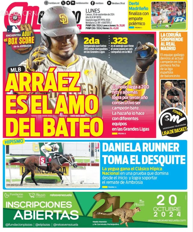 Capa jornal Meridiano 2024-09-30