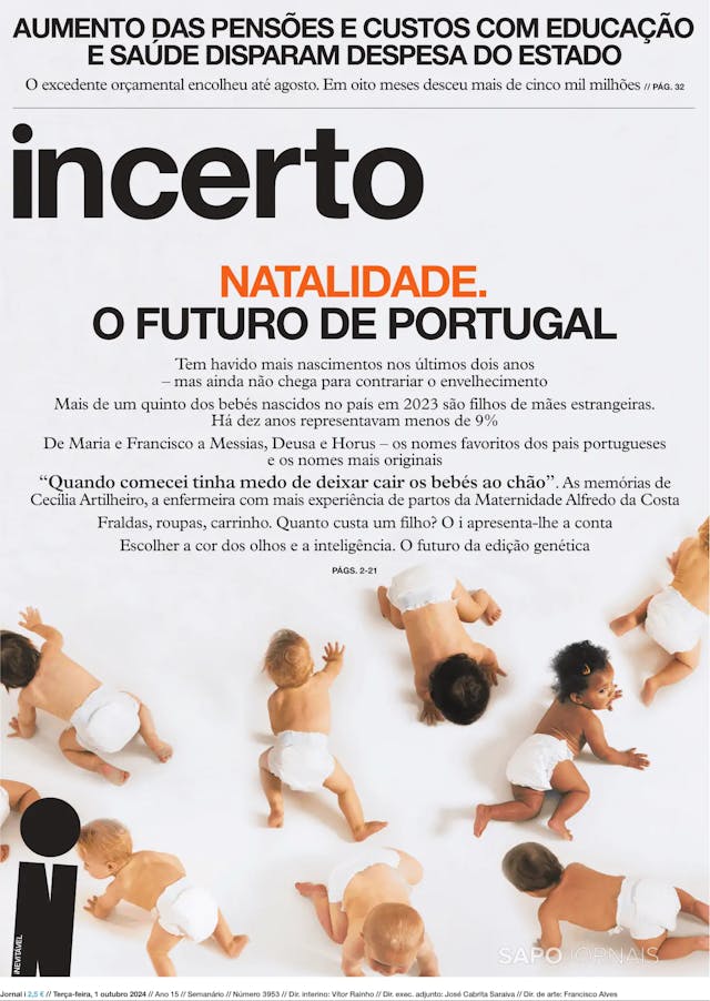 Capa jornal Jornal i 2024-10-01