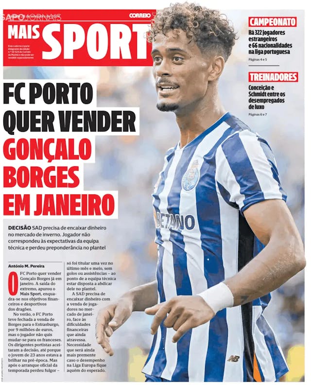 Capa jornal Sport-CM 2024-09-28