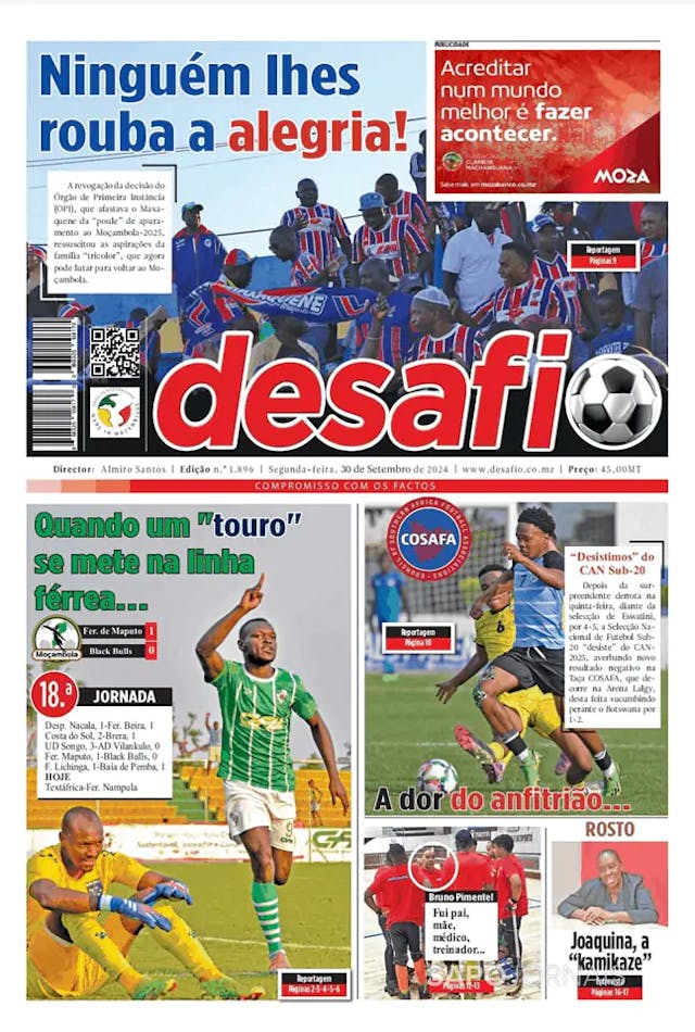 Capa jornal Desafio 2024-09-30