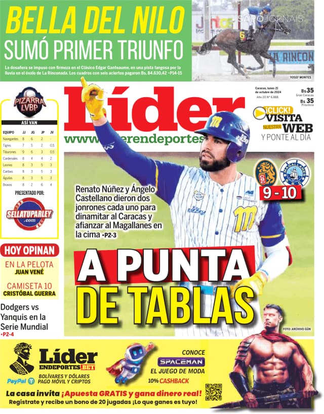 Capa jornal Líder 2024-10-21