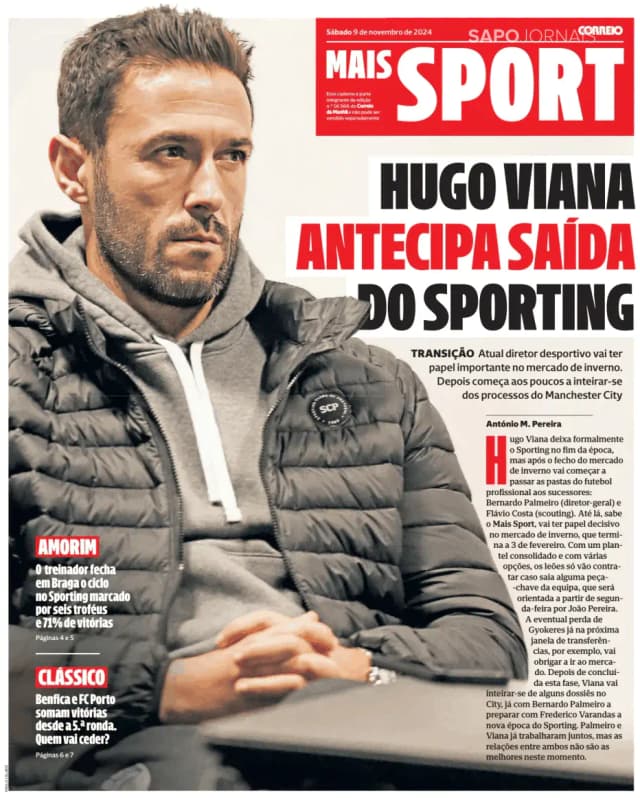 Capa jornal Sport-CM 2024-11-09