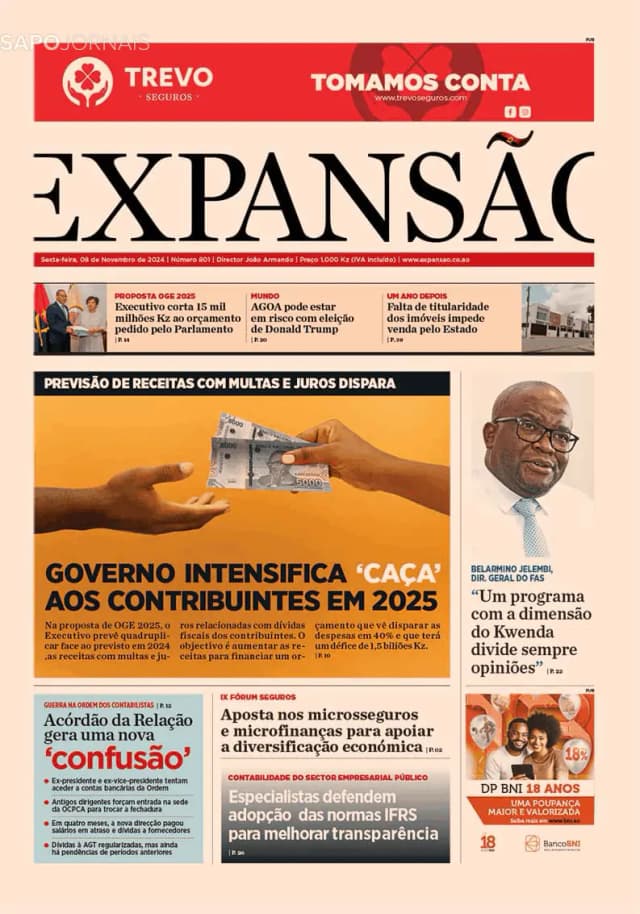 Capa jornal Expansão 2024-11-08