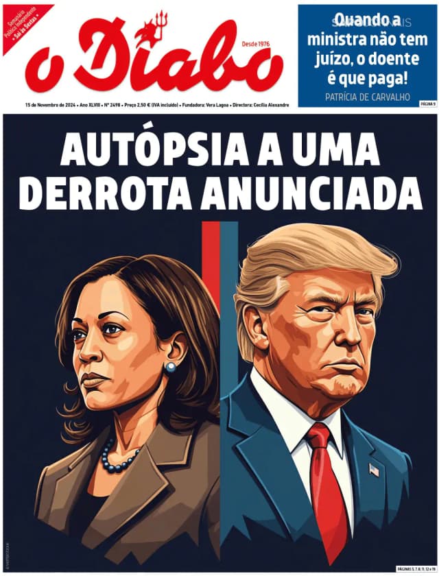 Capa jornal O Diabo 2024-11-15