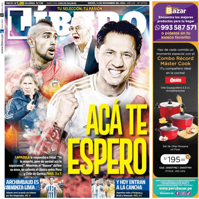 Capa jornal Líbero 2024-11-14