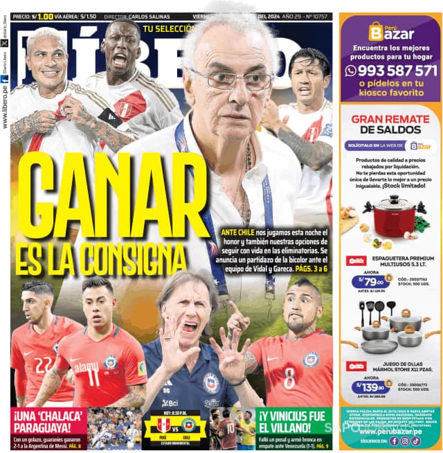 Capa jornal Líbero 2024-11-15