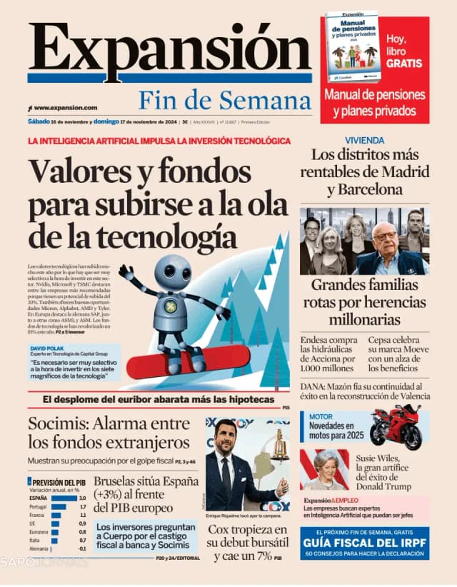 Capa jornal Expansión 2024-11-16