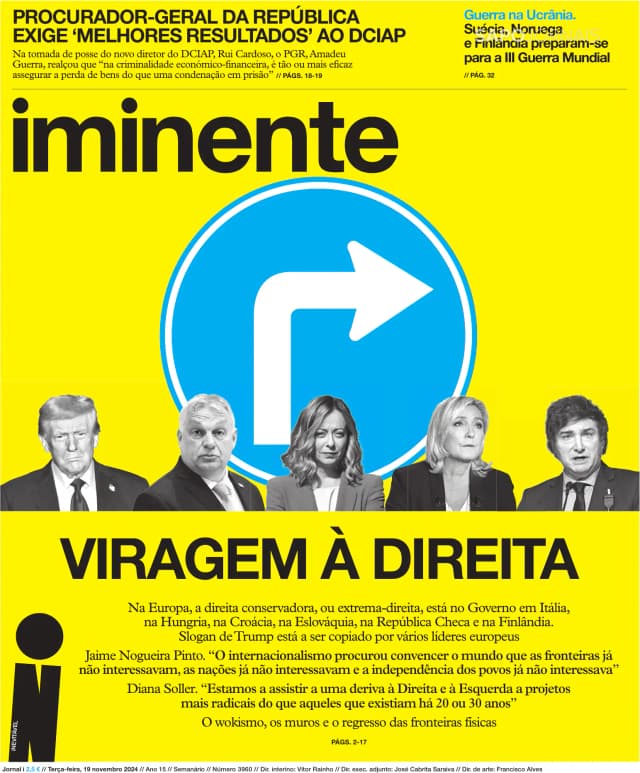 Capa jornal Jornal i 2024-11-19