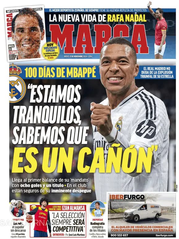 Capa jornal Marca 2024-11-21