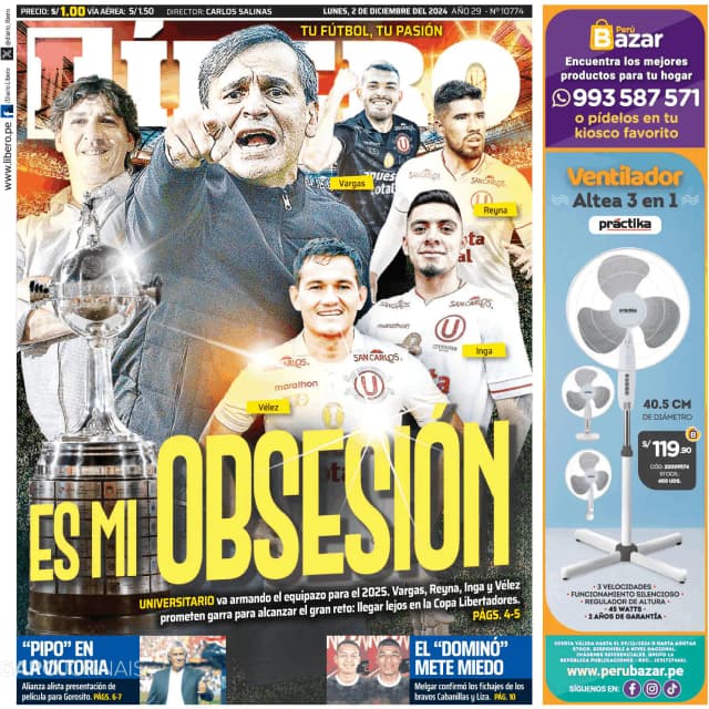 Capa jornal Líbero 2024-12-02