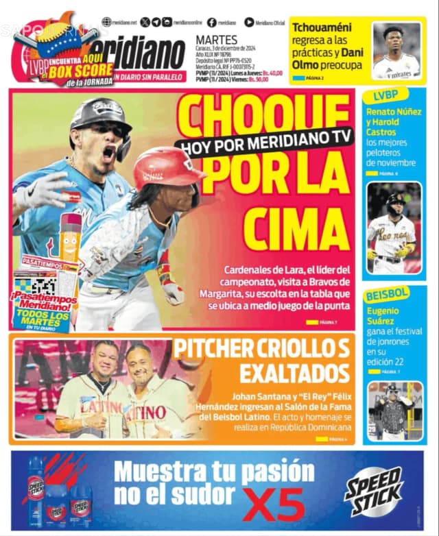 Capa jornal Meridiano 2024-12-03