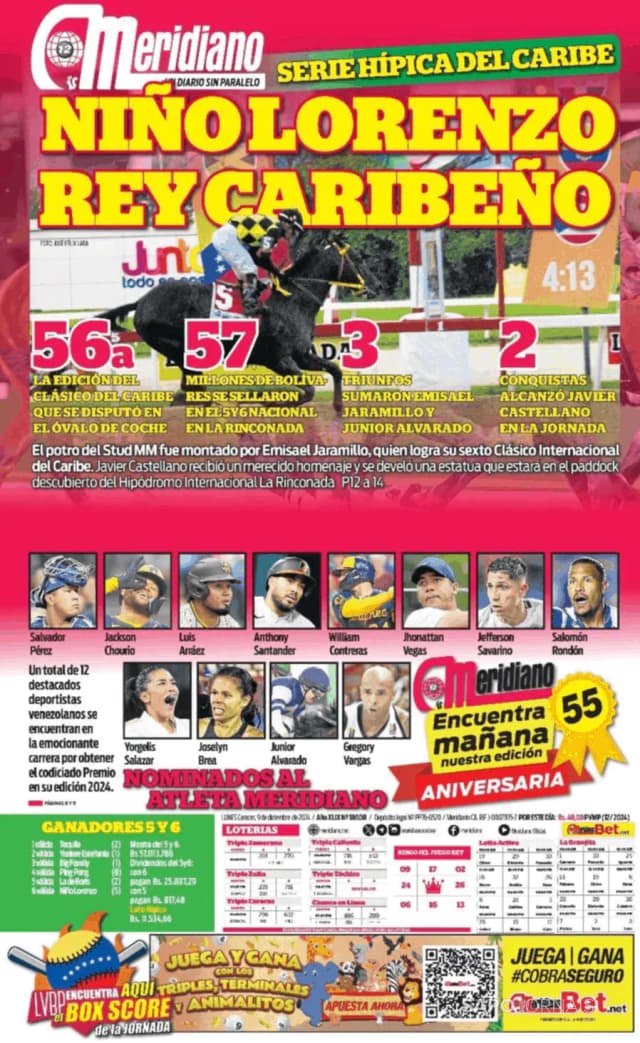 Capa jornal Meridiano 2024-12-09