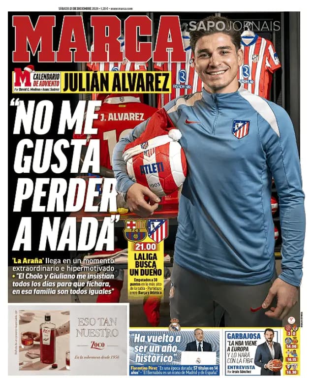 Capa jornal Marca 2024-12-21