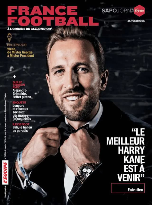 Capa jornal France Football 2025-01-10