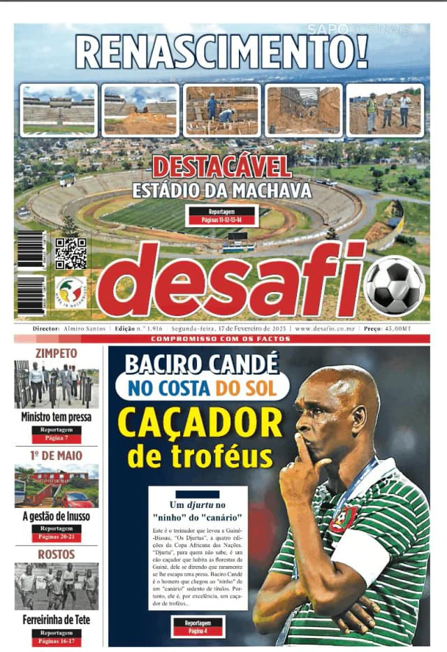 Capa jornal Desafio 2025-02-17