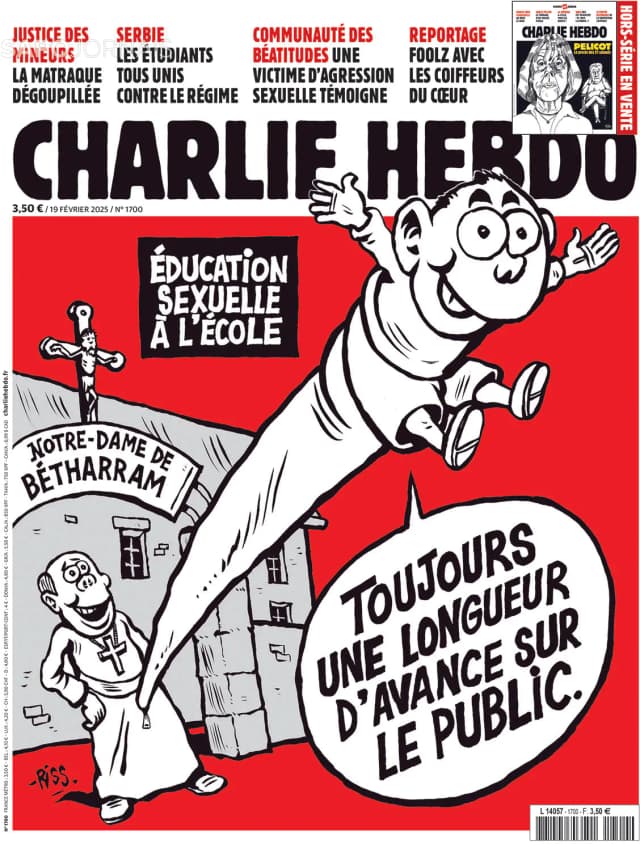 Capa jornal Charlie Hebdo 2025-02-19