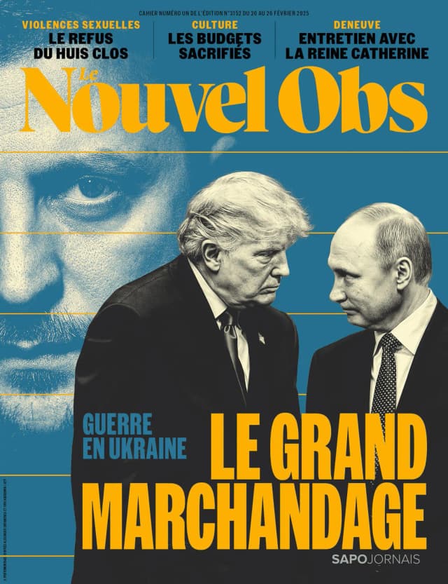 Capa jornal Le Nouvel Observateur 2025-02-20