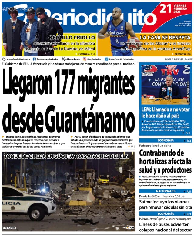 Capa jornal El Periodiquito 2025-02-21