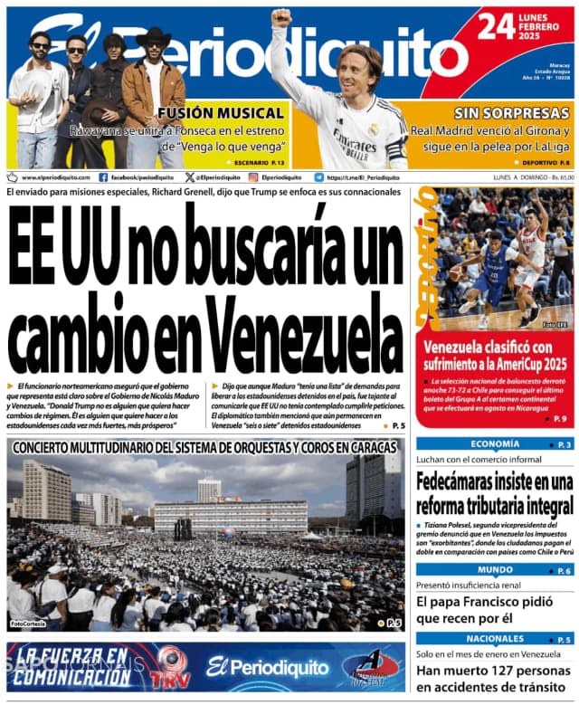 Capa jornal El Periodiquito 2025-02-24